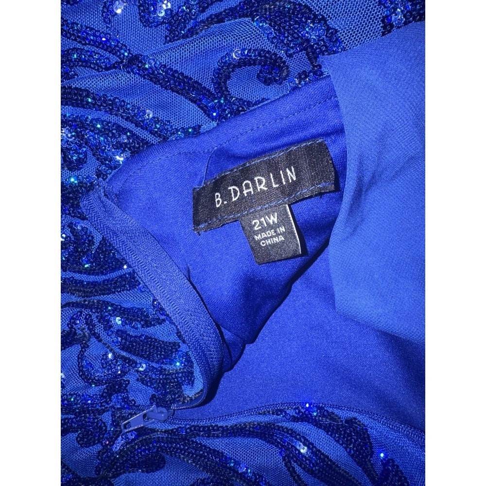 NWT B. Darlin Pattern Sequin Bow Back Bodycon Dress Plus Size Juniors Size 21W - Picture 13 of 13